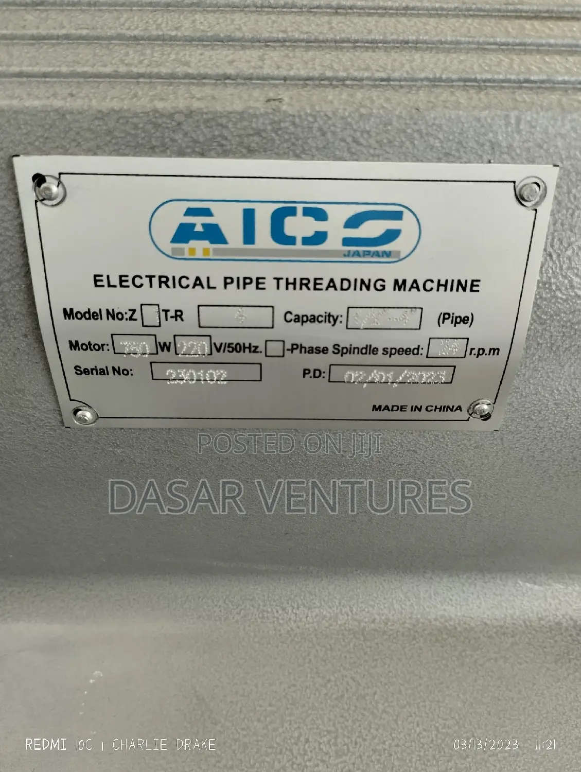 Pipe Threader Machine 1⁄2-4"