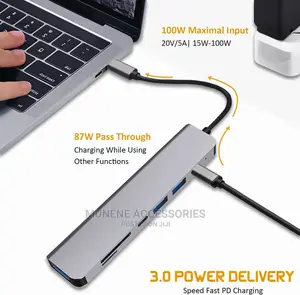 USB C Hub 7 in 1 USB C Hub Multiport Adapter With HDMI at 60