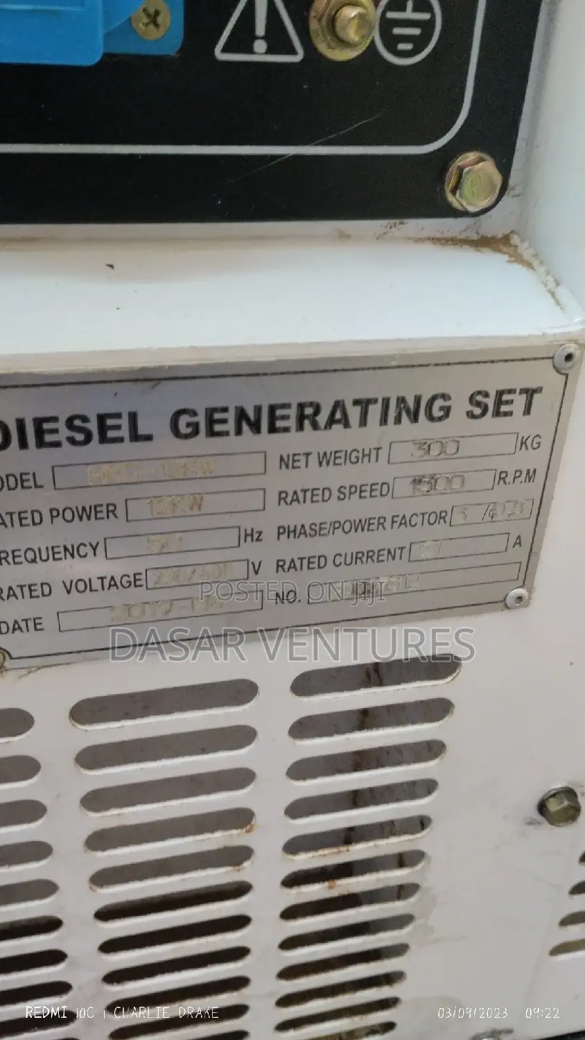 Back Up Generator for Hire