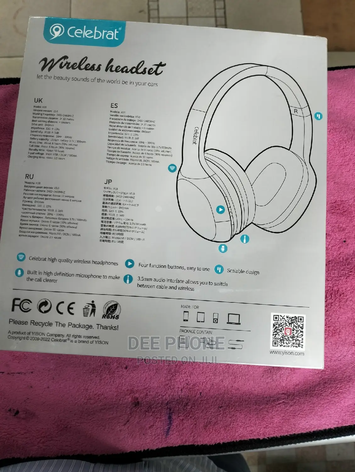 Celebrat A18 New Wireless Headphones