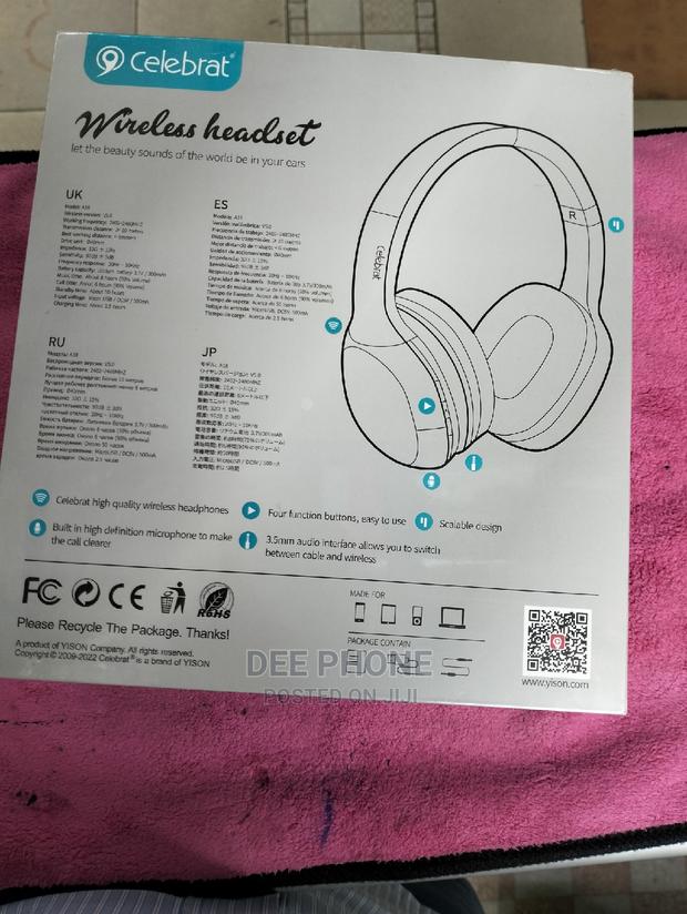 Celebrat A18 New Wireless Headphones - thumbnail 4