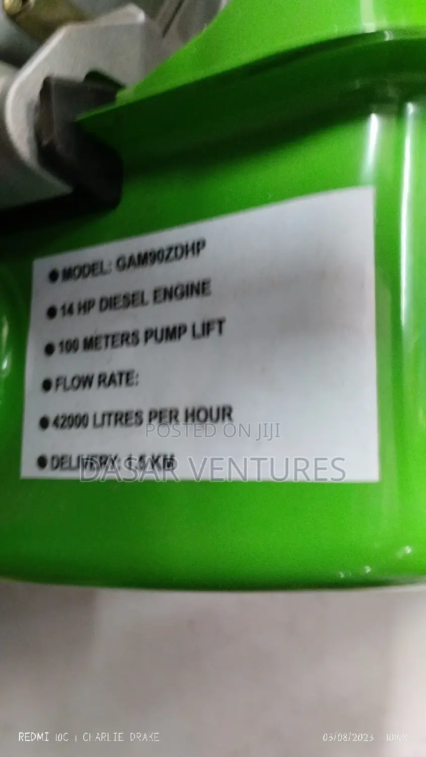 High Pressure Water Pump 14hp