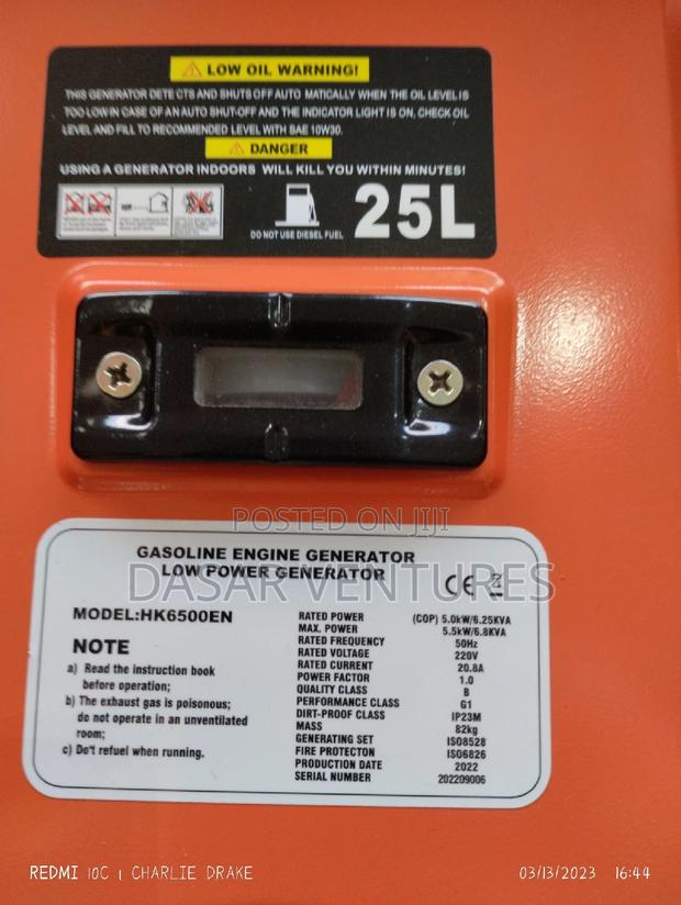 Hisaki 6kva Power Generator - thumbnail 2
