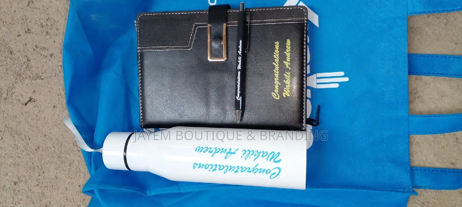 Cups, Flasks and Notebooks