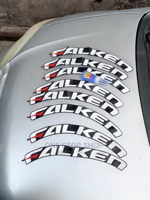 Universal Tire Stickers Decorations Branded Falken 8pcs