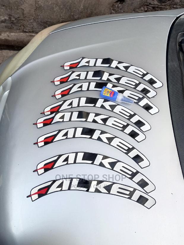 Universal Tire Stickers Decorations Branded Falken 8pcs