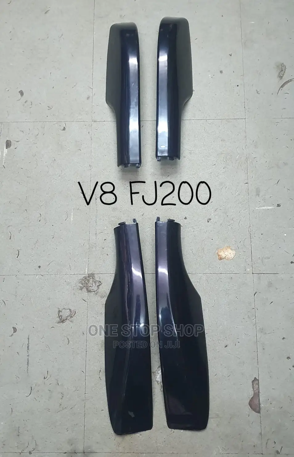 V8 Fj200 Roof Rail Replacement End Covers 4pcs