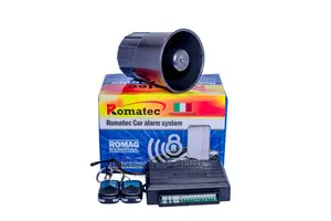 Romatec Universal Fit Car Alarm System(No Cutout/Immobilizer
