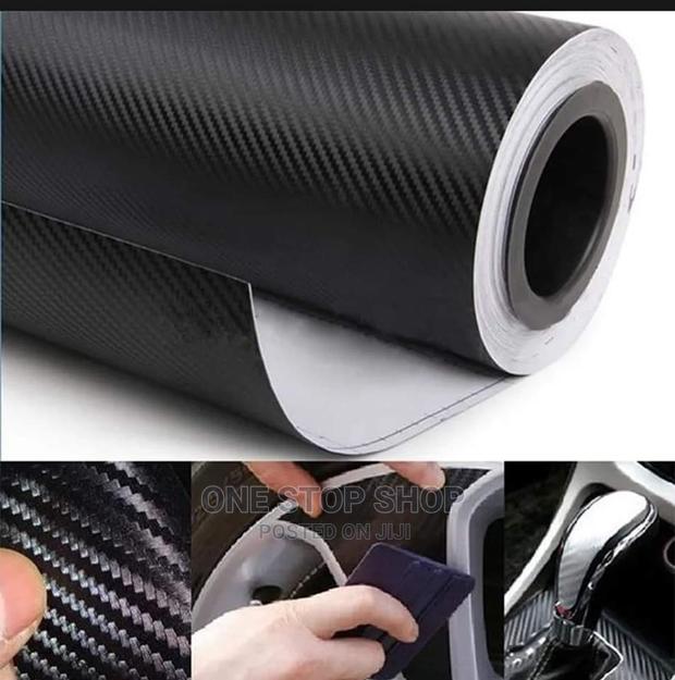 1.5m by 1m Carbon Black Vinyl Car Wrapping (Gloss or Matte)