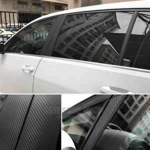 Car Windows Decorated With Carbon Black Vinyl Wrap (1.5*1m) - thumbnail 2