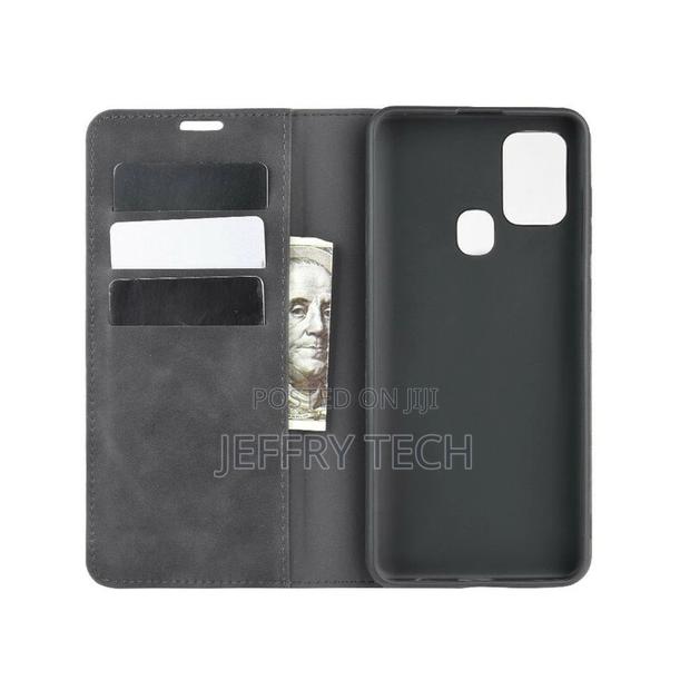Flip Cover Samsung Galaxy A21s Leather Case - thumbnail 3