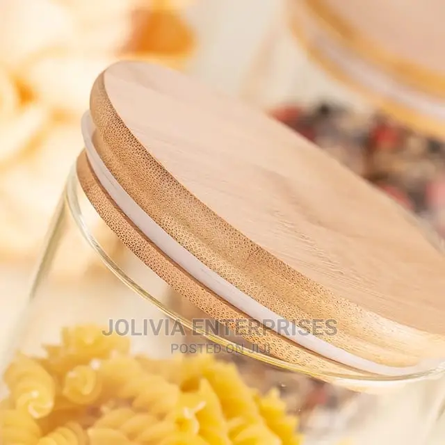 Glass Jars With Bamboo Lid