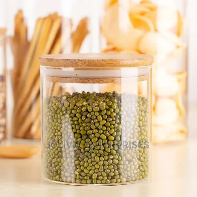 Glass Jars With Bamboo Lid