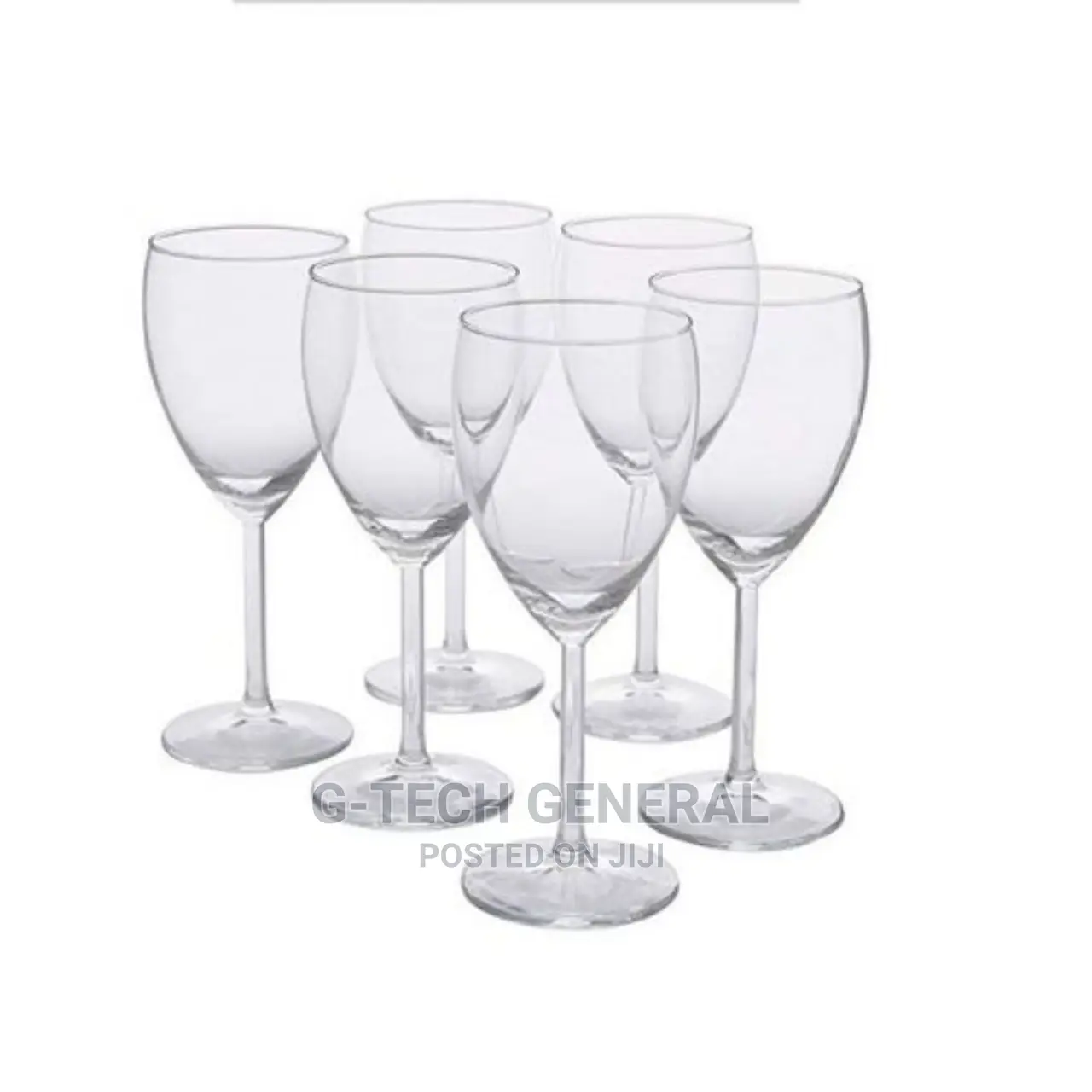 Generic All-Purpose Wine Glasses, 200 Ml, Set of 6