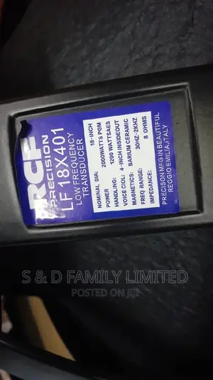 RCF LF18X401 Bass Speaker