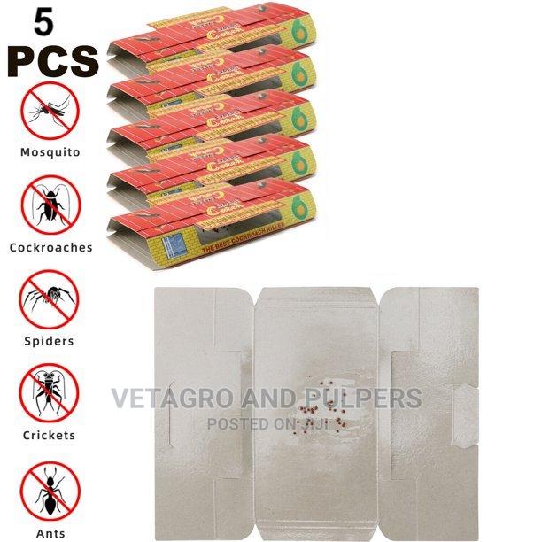 5PCS Cockroach Trap W/Bait Indoor Glue Sticky Bait Catcher