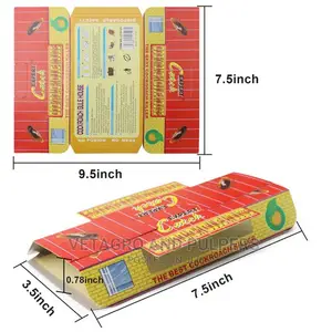 5PCS Cockroach Trap W/Bait Indoor Glue Sticky Bait Catcher