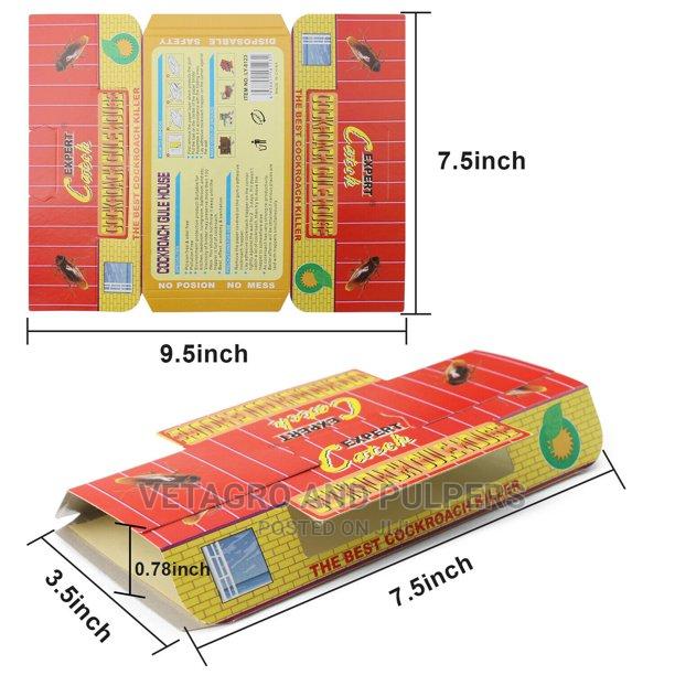 5PCS Cockroach Trap W/Bait Indoor Glue Sticky Bait Catcher - thumbnail 2