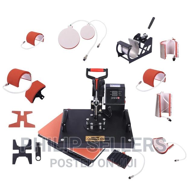 8 in 1 Combo Heat Press Machine Coffee Magic Mug Cup Clothes - thumbnail 4