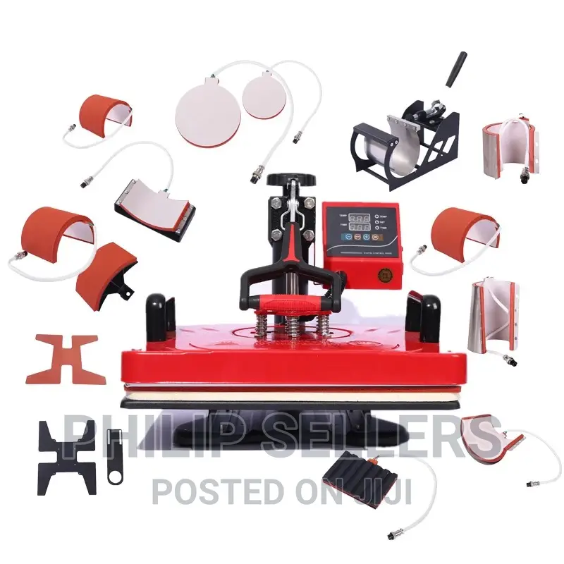 8 in 1 Combo Heat Press Machine Coffee Magic Mug Cup Clothes