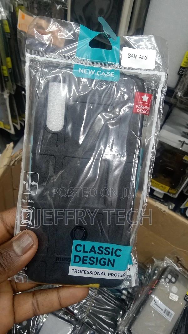 Rugged Shield Case for Samsung Galaxy A50 Defender Armor Dro - thumbnail 2