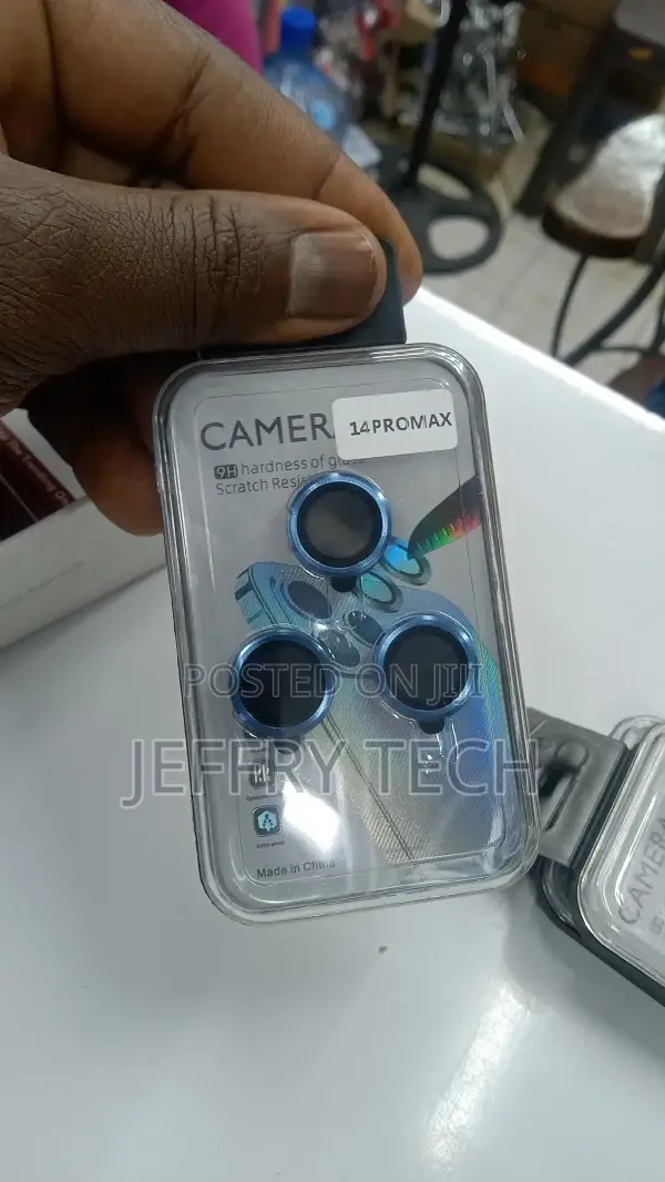 14 Pro Max Camera Lens Protector – Blue (Set of 3)