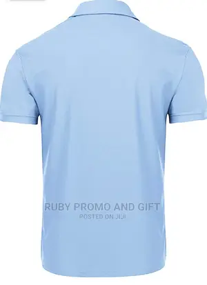 Light Blue Smart Casual Polo T-Shirts