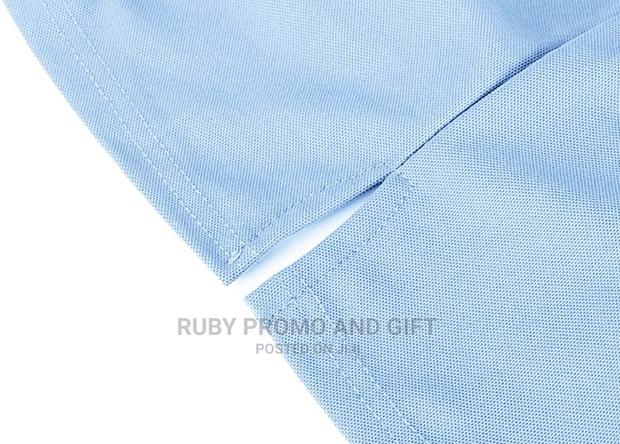 Light Blue Smart Casual Polo T-Shirts - thumbnail 4