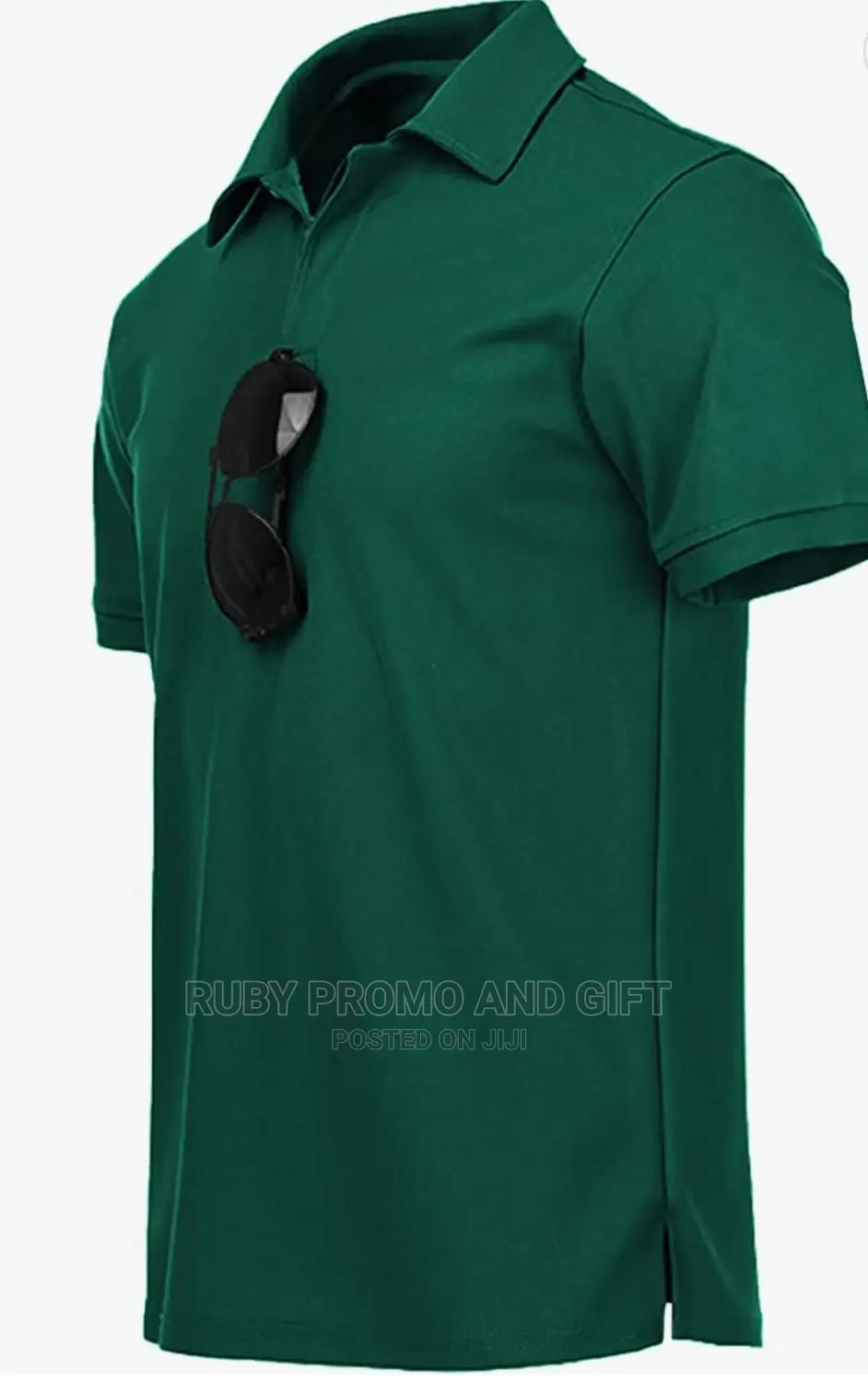 Green Smart Casual Polo T-Shirts