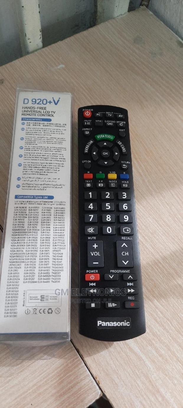 Universal Panasonic Tv Replacement Remote Control. - main view