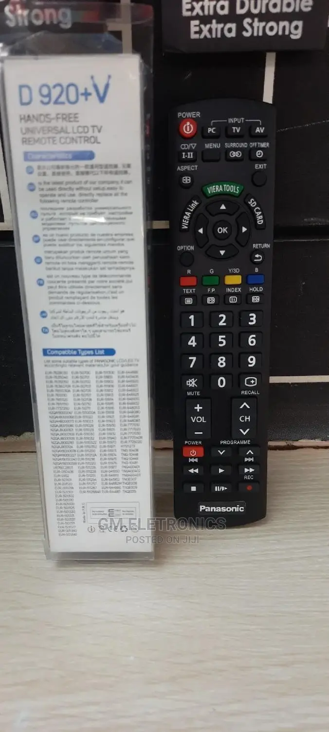 Universal Panasonic Tv Replacement Remote Control.