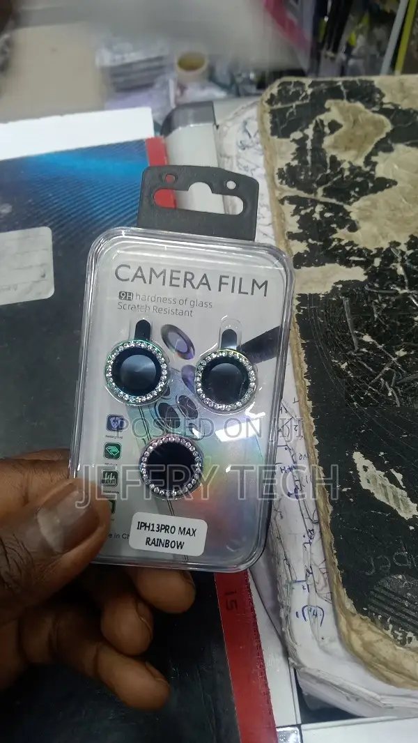 iPhone 13 Pro, Pro Max Camera Lens Protector, Glitter HD Tem