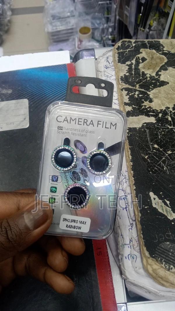 iPhone 13 Pro, Pro Max Camera Lens Protector, Glitter HD Tem - thumbnail 3