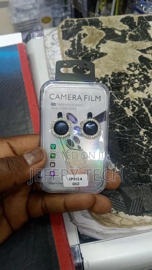 Camera Lens Protector for iPhone 14 Bling Glitter 9H Hardne - thumbnail 2