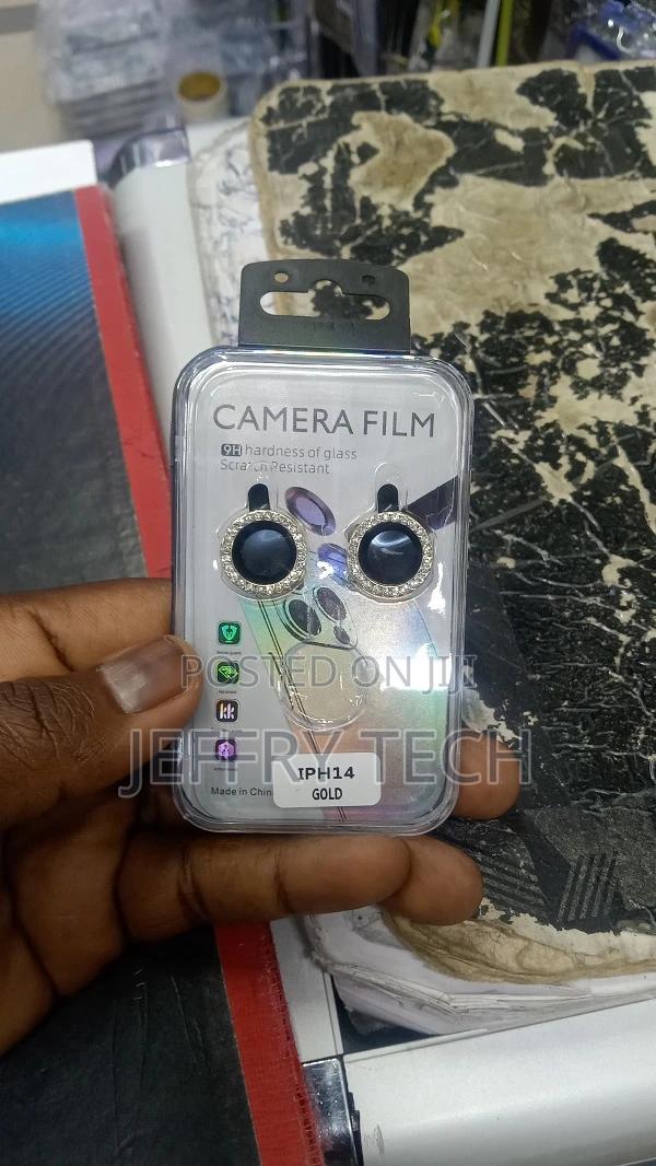 Camera Lens Protector for iPhone 14 Bling Glitter 9H Hardne - main view