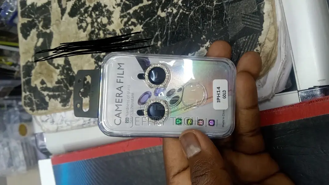 Camera Lens Protector for iPhone 14 Bling Glitter 9H Hardne
