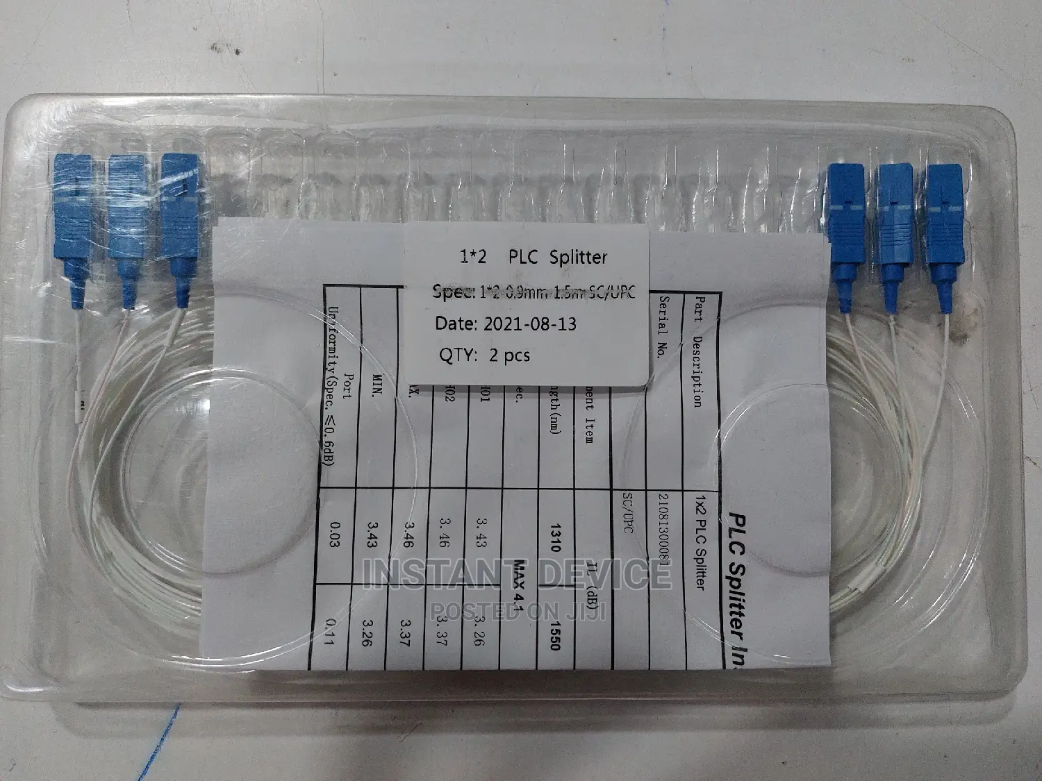 Fiber Splitter 1x2 SC UPC