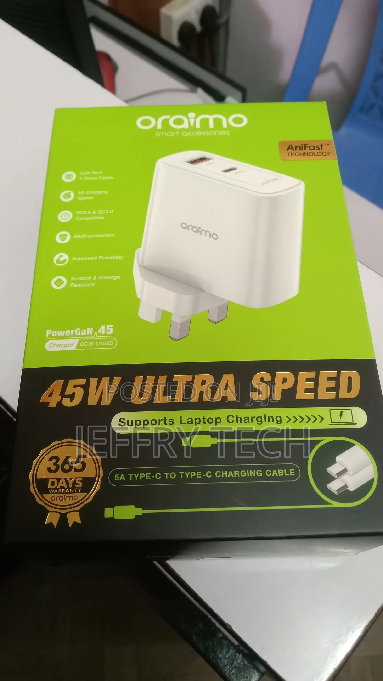 Oraimo Power Gan 45 45W Fast Charger