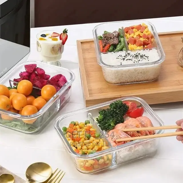 Microwave - Safe Glass Lunch Box*