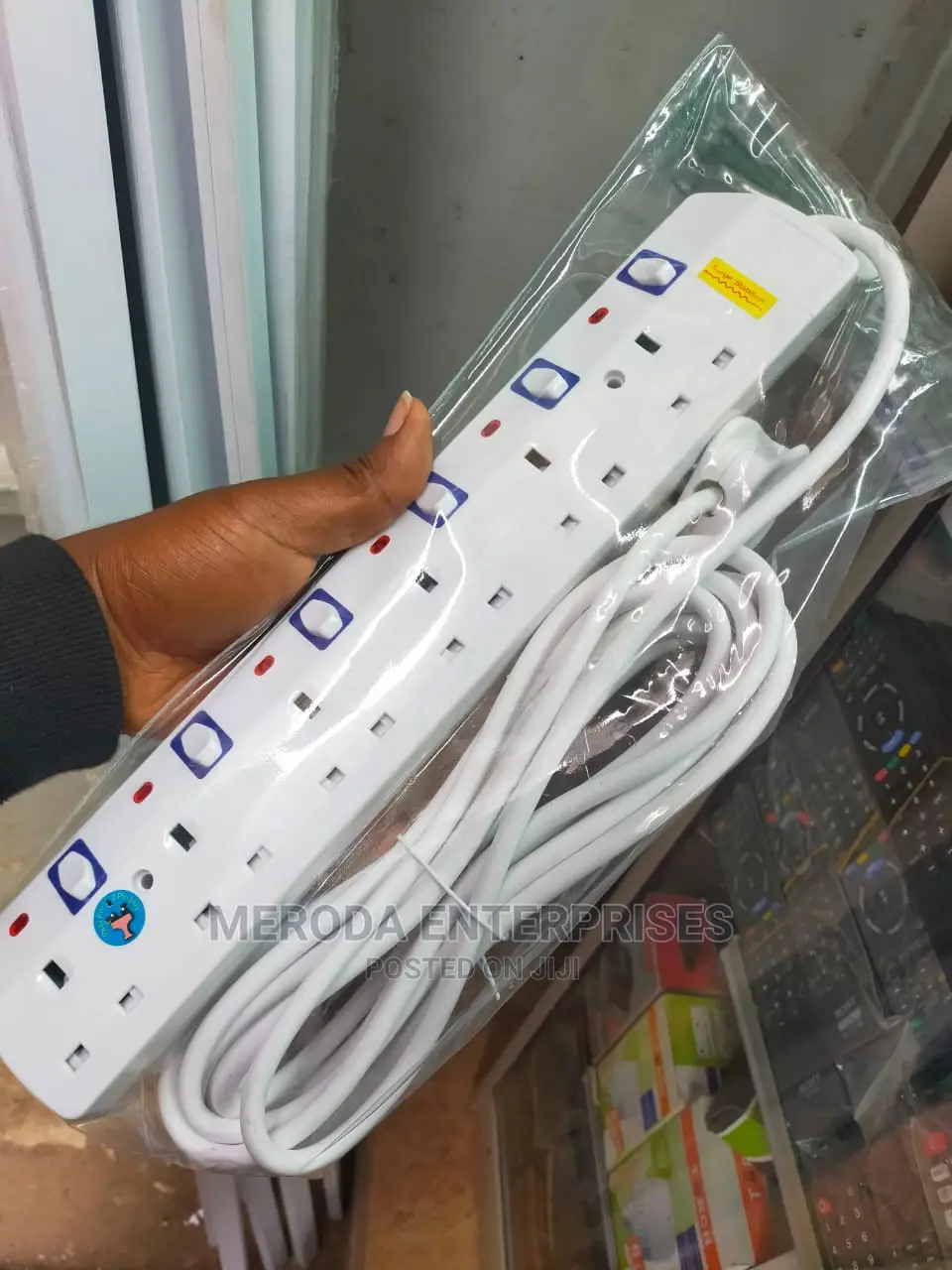 JSB 6ways Extensions Cable White in Nairobi Central Accessories