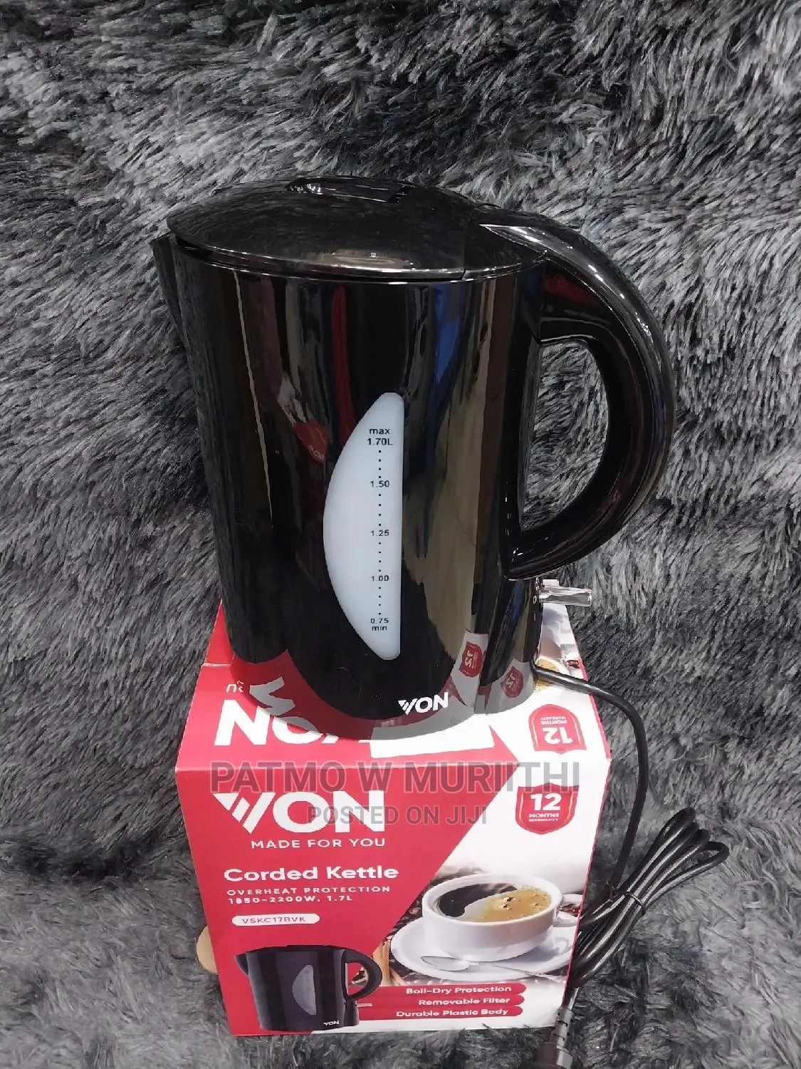 Elctric Kettle/Jug Corded