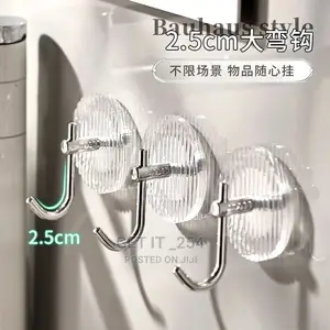 *Acrylic Hooks Strong Self Adhesive Towel Hook Bathroom