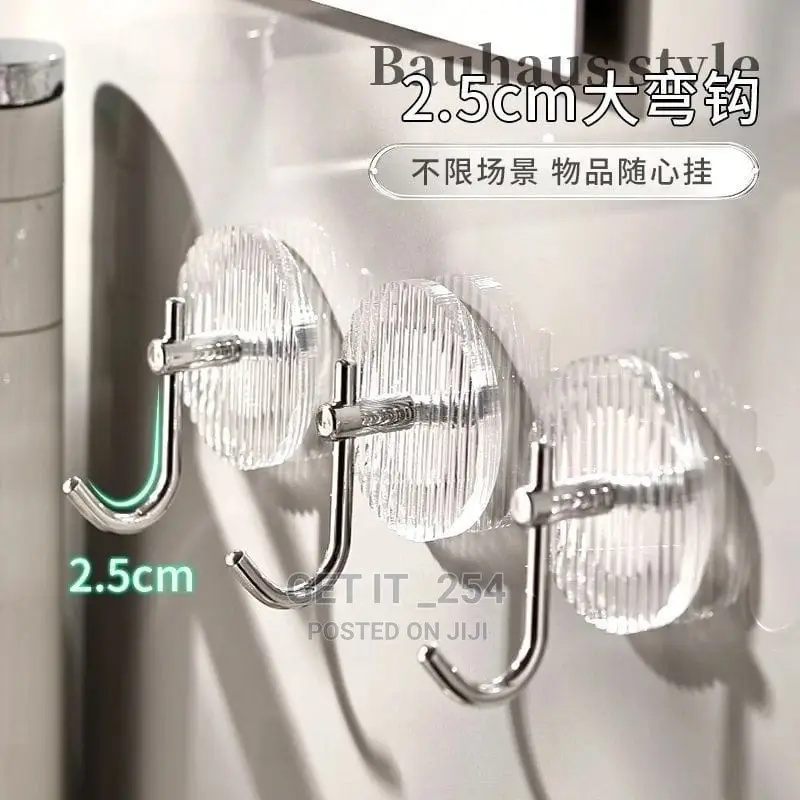 *Acrylic Hooks Strong Self Adhesive Towel Hook Bathroom