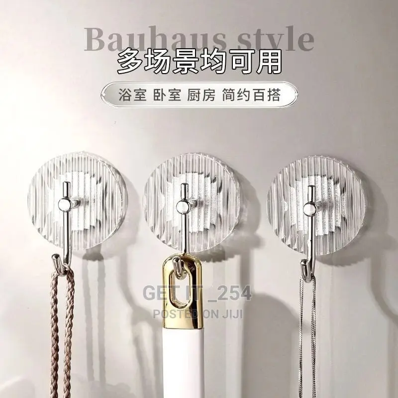 *Acrylic Hooks Strong Self Adhesive Towel Hook Bathroom