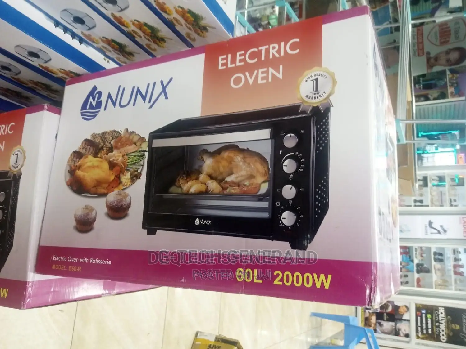 60l Nunix Electric Oven Cooker