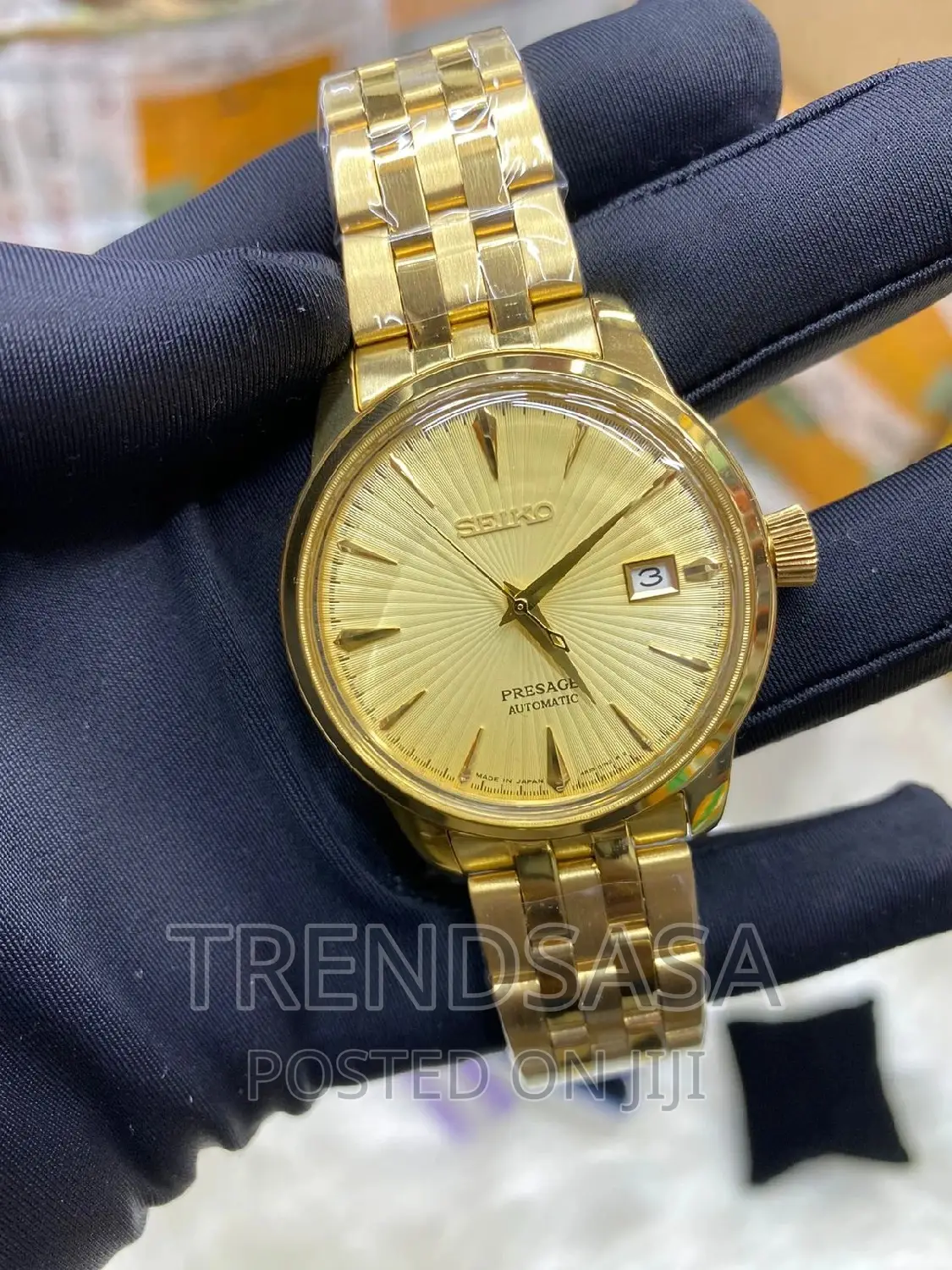 Seiko Presage Yellow Gold Watch