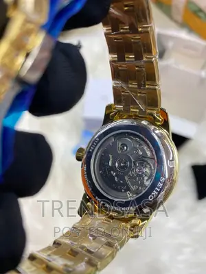 Seiko Presage Yellow Gold Watch