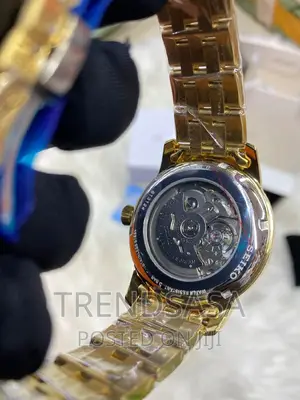 Seiko Presage Yellow Gold Watch