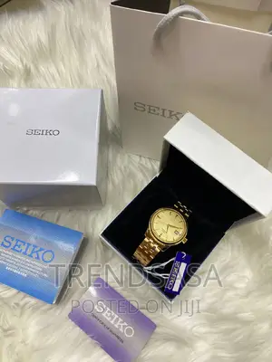 Seiko Presage Yellow Gold Watch