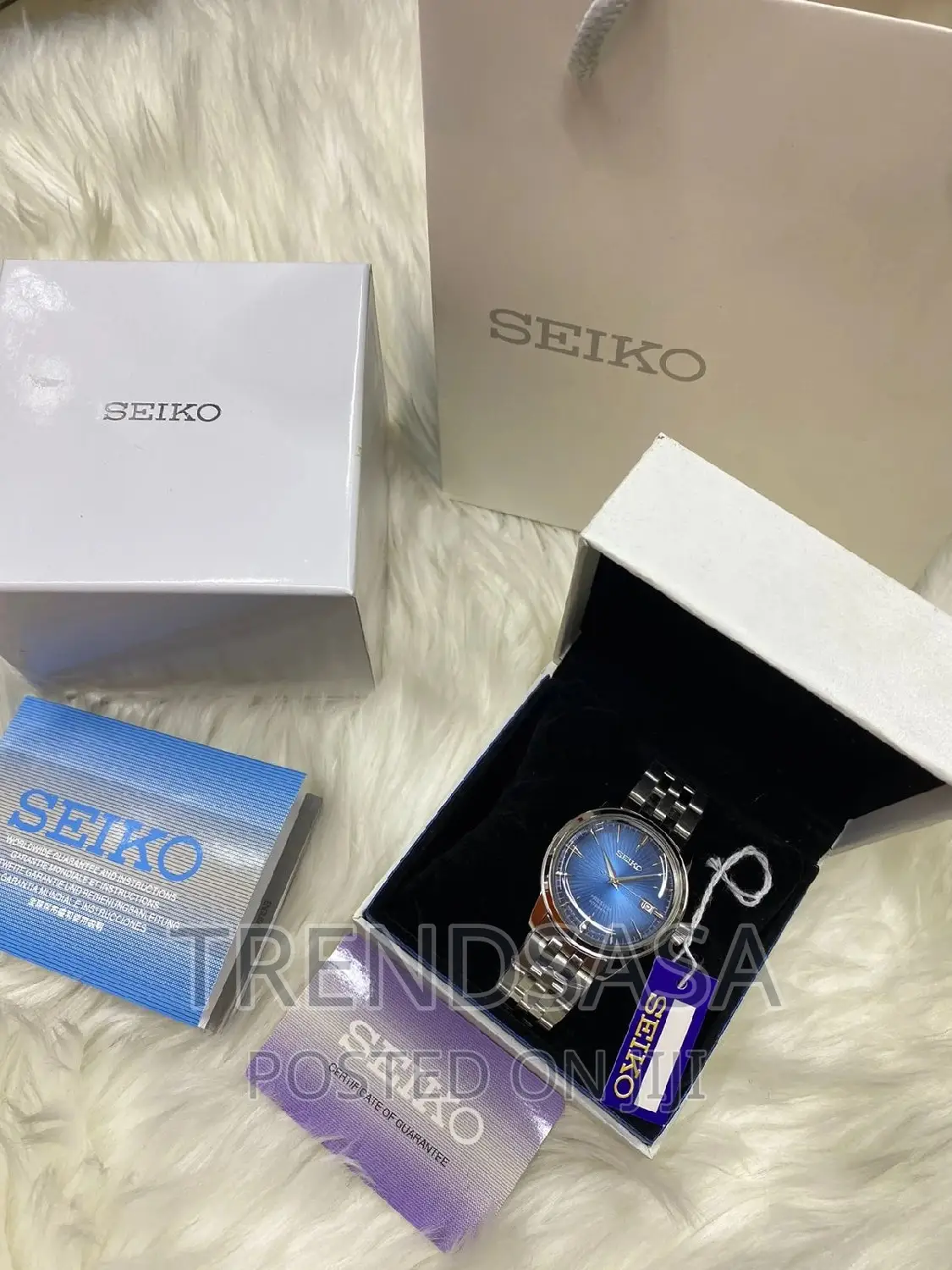 Seiko Presage Stainless Steel Blue Dial Watch